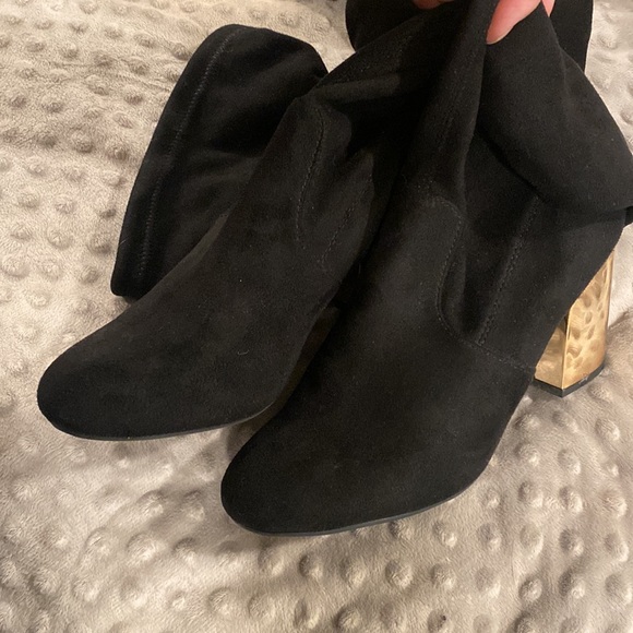 Black suede over the knee boots - Picture 11 of 11